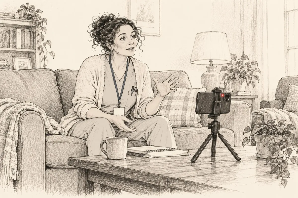 Storyboard sketch: be heard